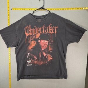 WWE Undertaker Shirt Mens Large Black Wrestling Fifth Sun Deadman Inc Tee